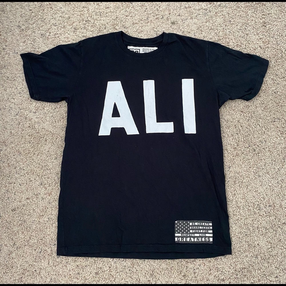 Roots of Fight Muhammad Ali T-Shirt Black Size M